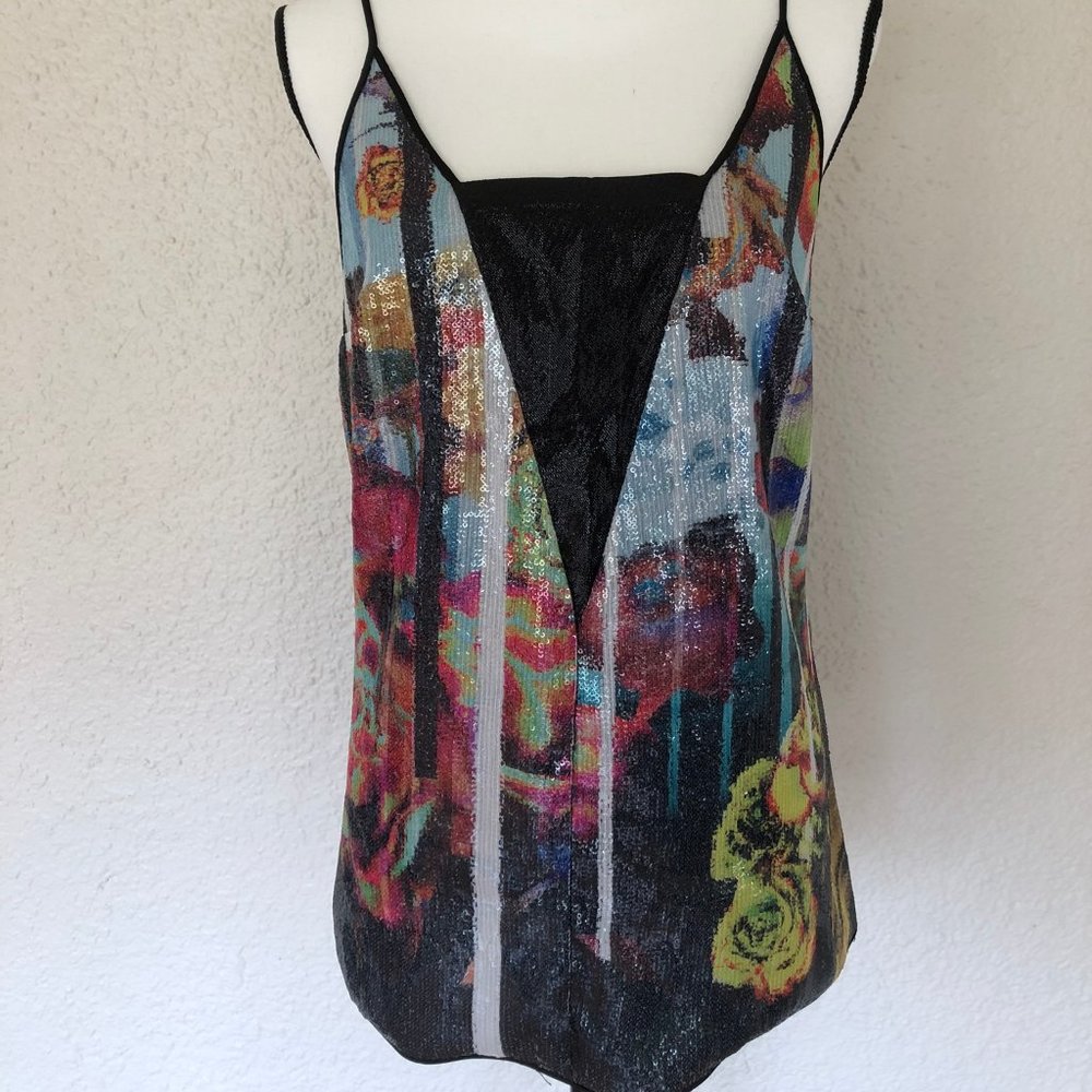 NWT Clover Canyon Sequined Tank Top. M